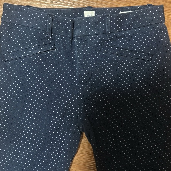 GAP Dark Blue Skinny Ankle Pants with White Dots - Picture 4 of 12